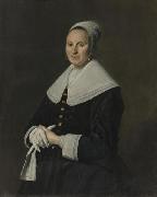 Frans Hals Portrait of woman with gloves. china oil painting artist